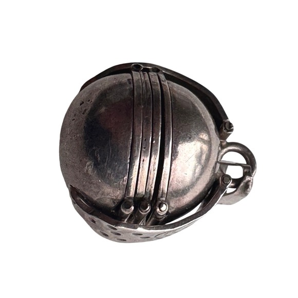 Jewelry - Vintage Puzzle ball sterling silver folding ball picture locket Taxco Mexico